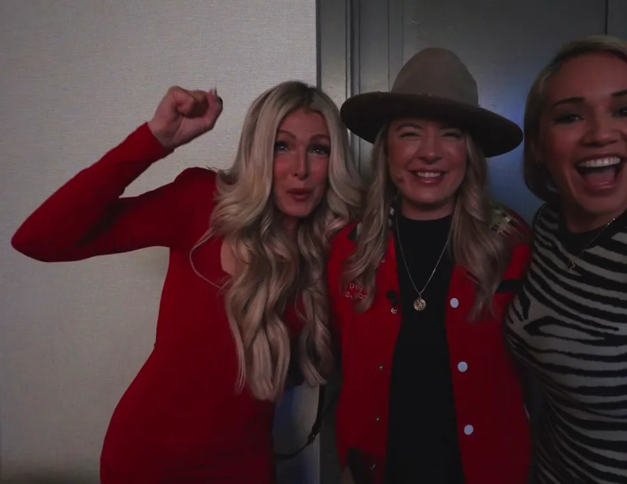 Amber celebrating with Four Rooms members