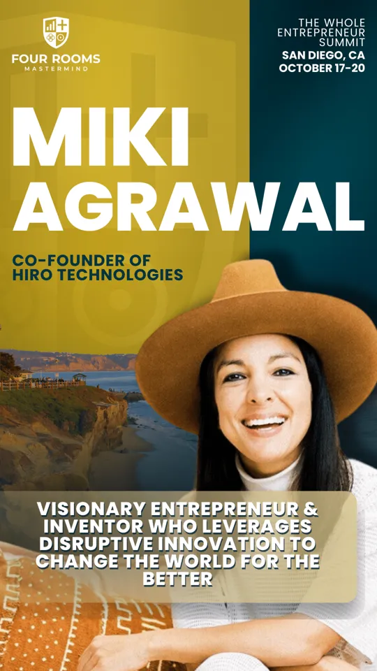 Miki Agrawal, co-founder of Hiro Technologies
