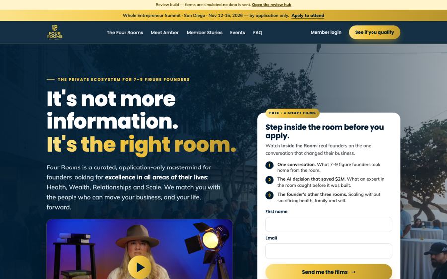 New homepage
