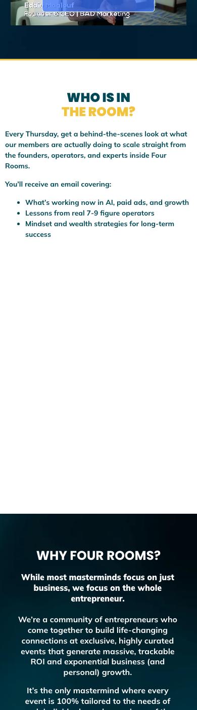 Current mobile homepage with blank gap